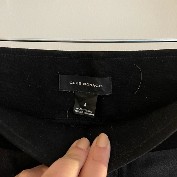 Club Monaco faux suede leggings size 4 - Picture 2 of 3